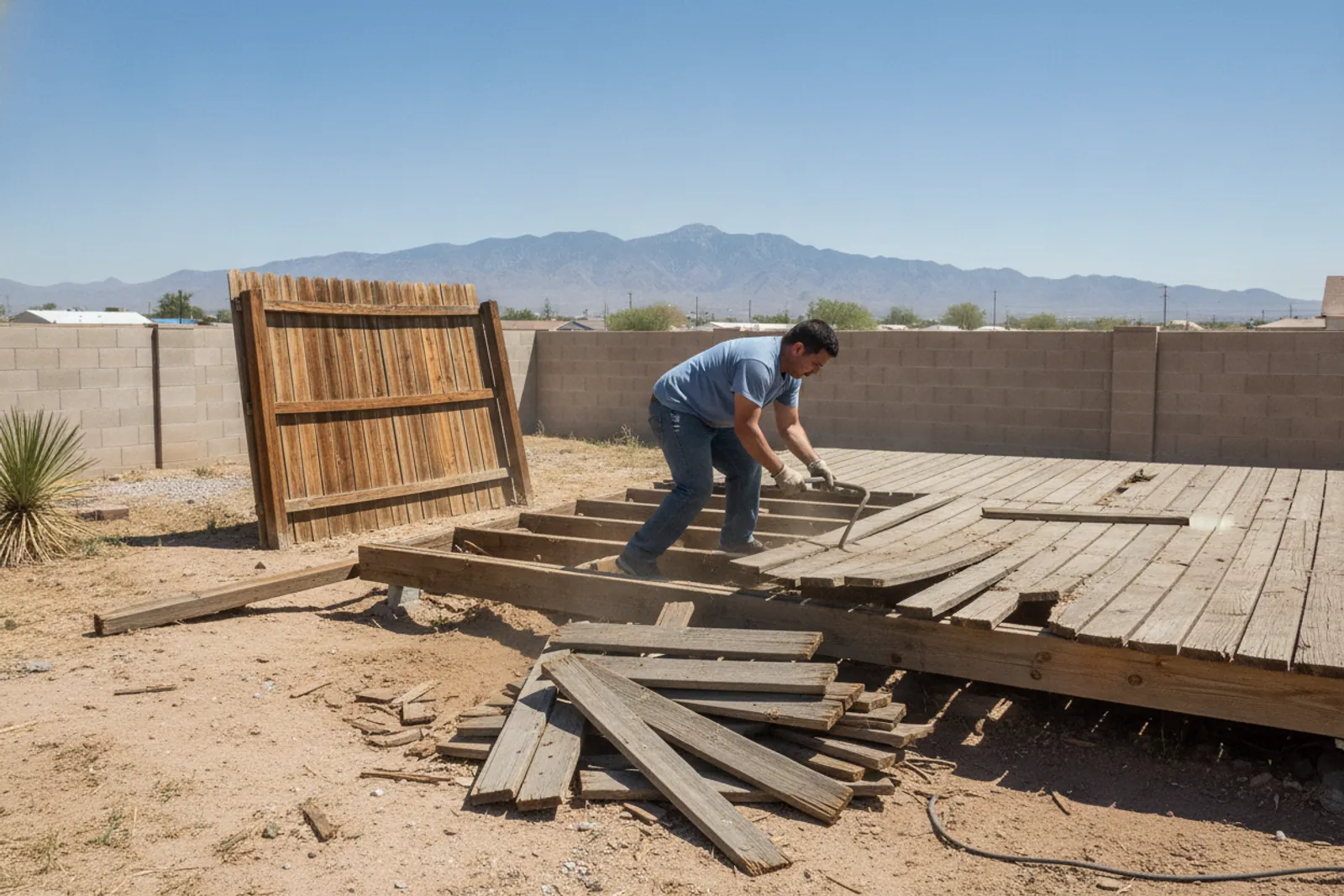 Deck & Fence Demolition service in El Paso TX